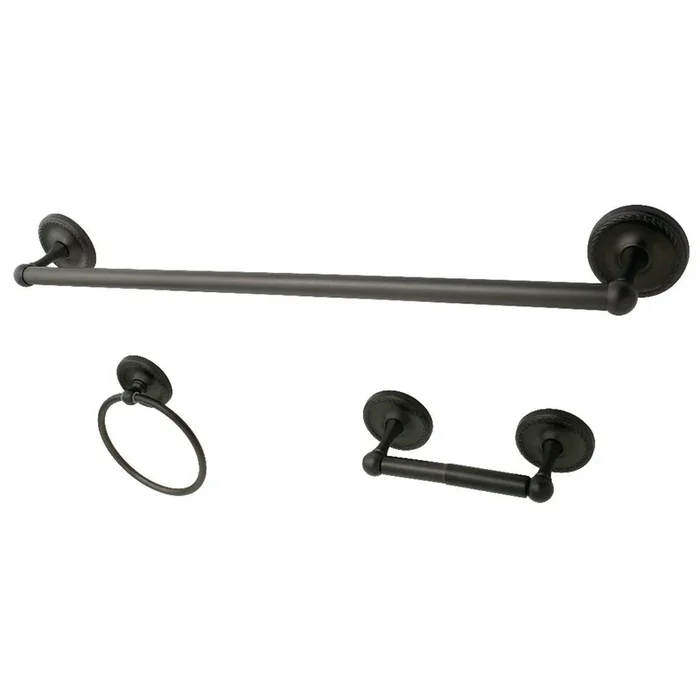 Kingston Brass 3-Piece Bathroom Accessories Set in Oil Rubbed Bronze