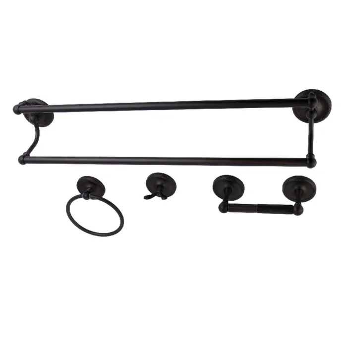 Kingston Brass 4-Piece Bathroom Accessories Set in Oil Rubbed Bronze