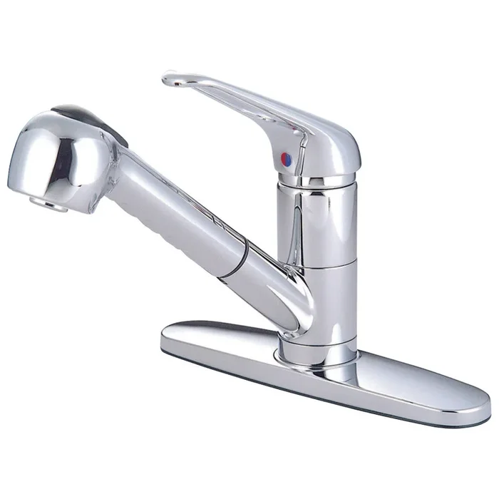 Kingston Brass GKS881C Water Saving Legacy Pull-out Kitchen Faucet in Chrome