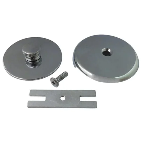 Kingston Brass Made to Match DTL5303A1 Quick Cover Up Tub Stopper in Polished Chrome with Overflow Plate