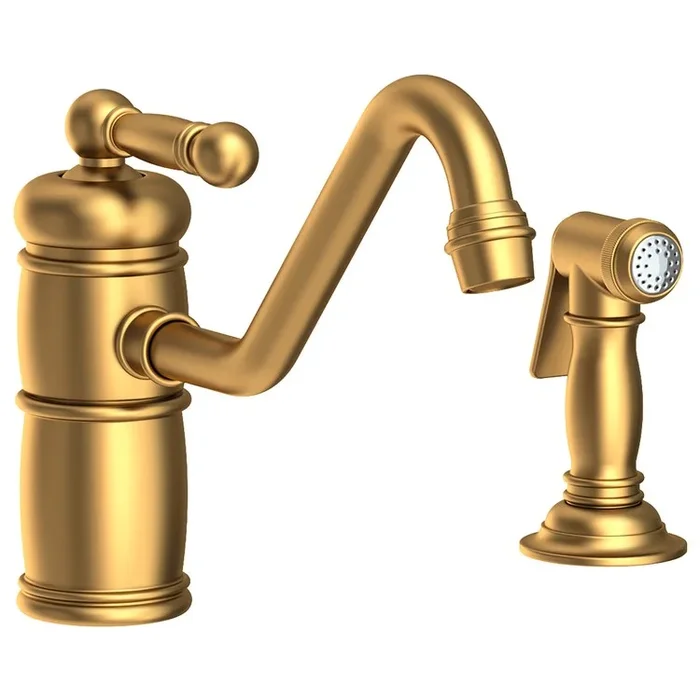 Kitchen Faucet Nadya 1 Lever ADA Satin Bronze PVD Pull Out Sidespray Spout Height 5-11/16 Inch Spout Reach 9-11/16 Inch 1.8 Gallons per Minute