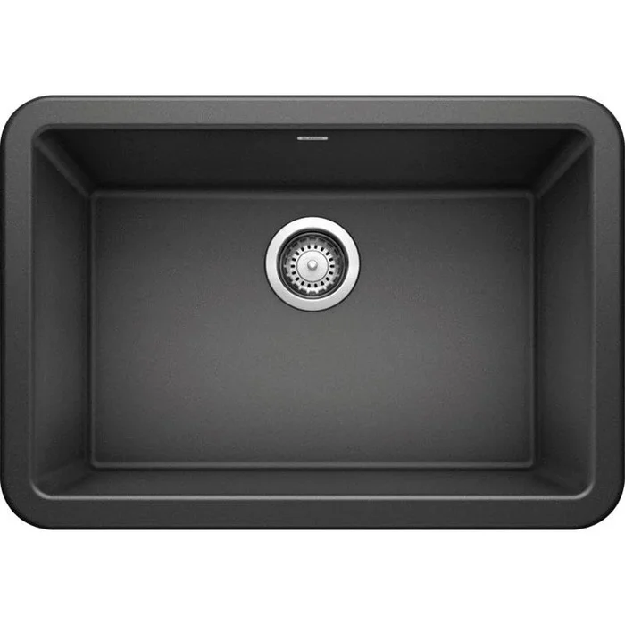 Kitchen Sink Ikon 27 x 19 Inch Single Bowl Apron Front Anthracite Farmhouse