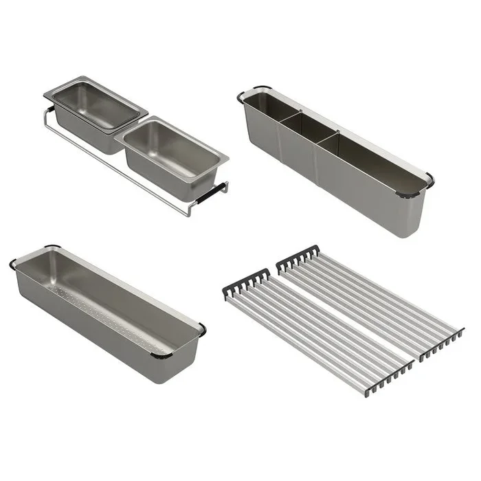 Kitchen Tool Luxe Chef Accessory Bundle Stainless Steel Stainless Steel for Workstation System