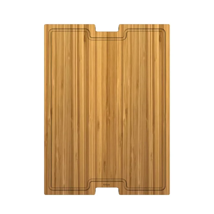 KRAUS Workstation Kitchen Sink Solid Bamboo Cutting Board/Serving Board