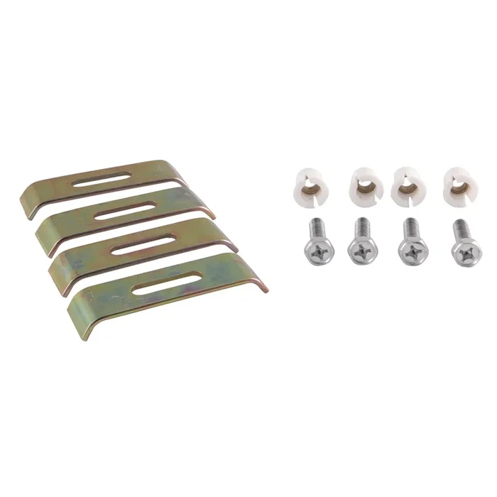 KUHDWR4 4-Piece Undermount Sink Mounting Clips, Brushed