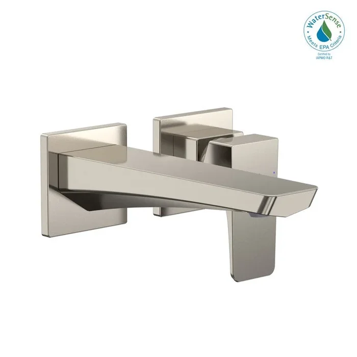Lavatory Faucet GE Wall Mount Short 1 Lever ADA CALGreen/WaterSense Polished Nickel 1.2 Gallons per Minute