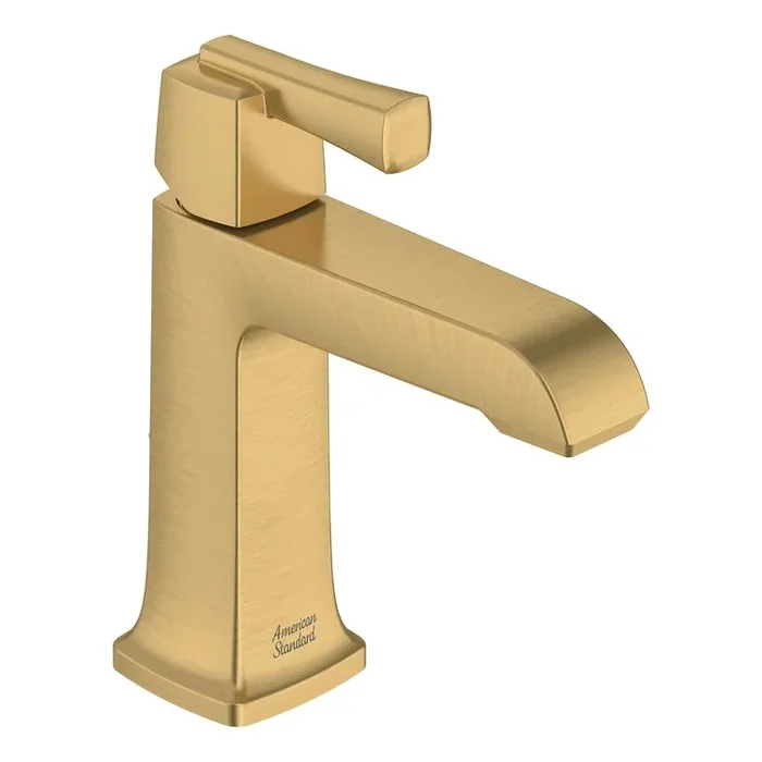 Lavatory Faucet Townsend Monoblock 1 Lever ADA CALGreen/WaterSense/CEC Brushed Cool Sunrise 1.2 Gallons per Minute Push Pop-Up Drain 1 Hole