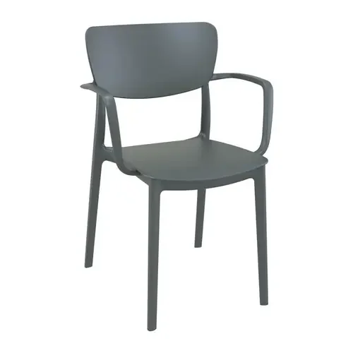 Lisa Arm Chair Dark Grey