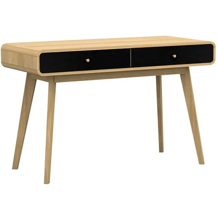 LOFT24 Cassie Desk – Oak & Black