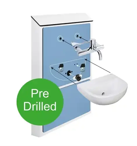 Medic Line Easy-Fit Half Height IPS Unit – Blue & White