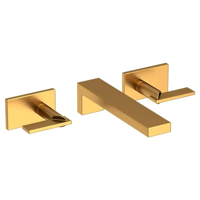 Metro Two Handle Wall-Mount Bathroom Faucet – Satin Gold PVD