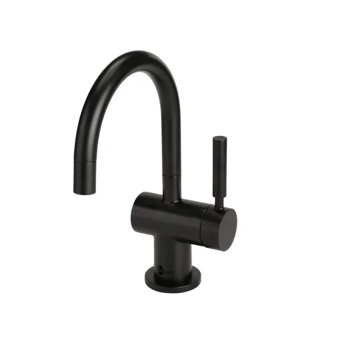 Modern Instant Hot Water Dispenser, 9.25 in., Single Handle Kitchen Faucet in Matte Black