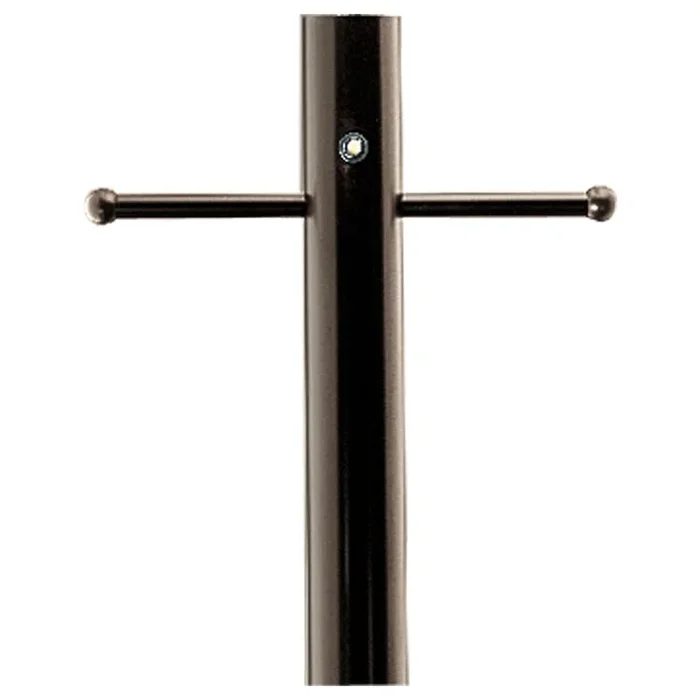 Outdoor 7′ Aluminum Post with Photocell/Ladder Rest