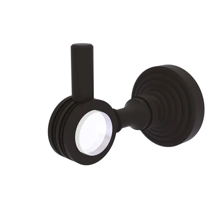 Pacific Grove J-Hook Robe/Towel Hook with Dotted Accents in Oil Rubbed Bronze