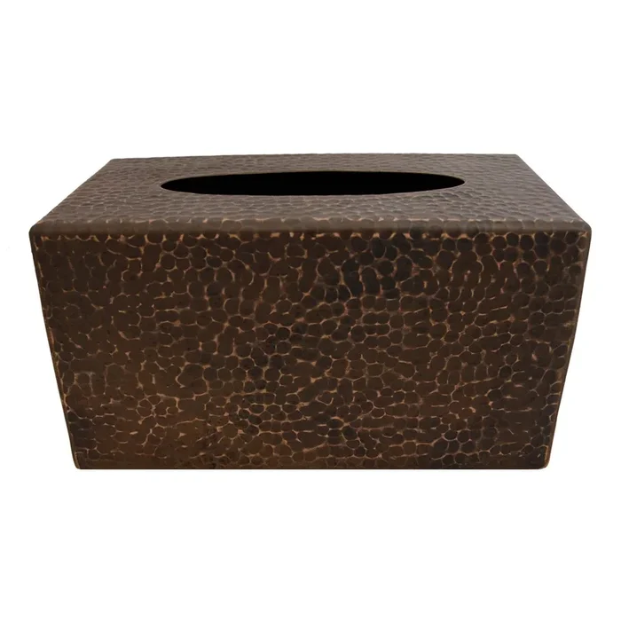 Premier Copper Products Large Hand Hammered Copper Tissue Box Cover