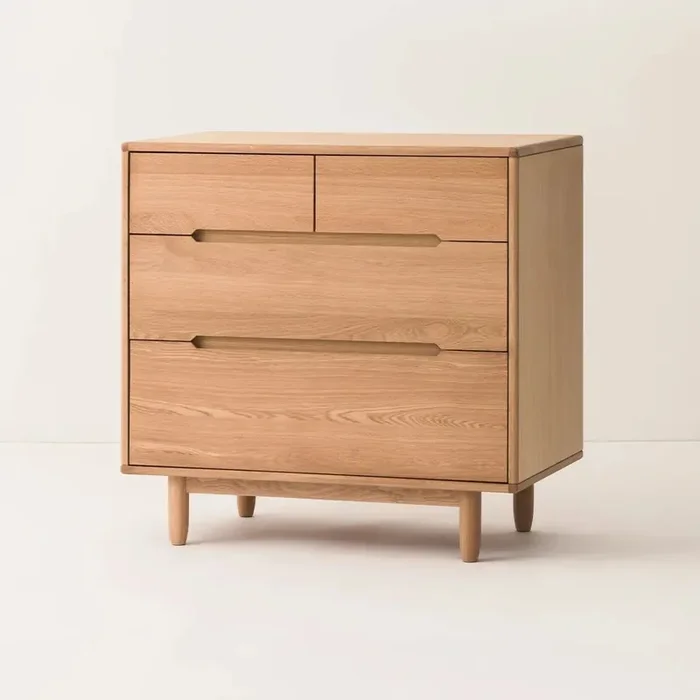 Pure Oak Wood Four Door Dresser