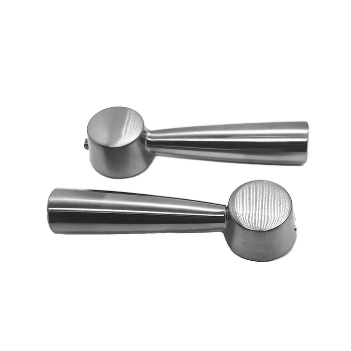 Replacement Brushed Nickel Sink Tap Levers – 28 Teeth Valves