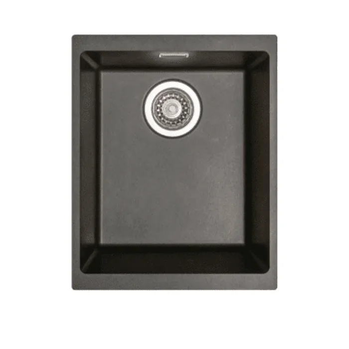 River Range – Cherwell – Black Undermount/Inset Single Bowl Granite Sink 370 x 460mm