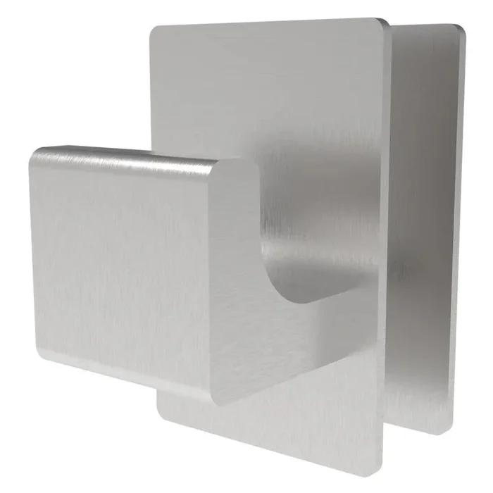Robe Hook QUADRO/VEGA Single Brushed Stainless 1 Inch 304 Stainless Steel