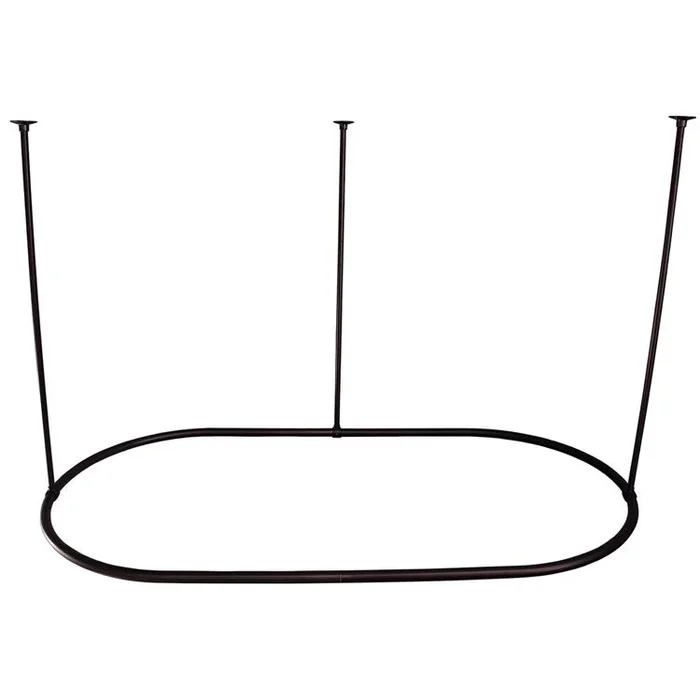 Shower Curtain Ring Oval 60 Inch Oil Rubbed Bronze Brass 36 Inch