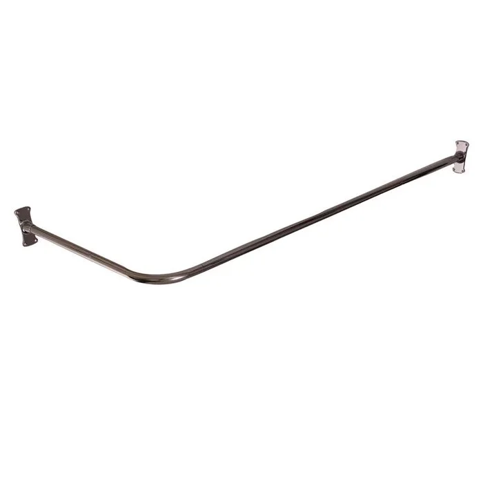 Shower Rod Corner Polished Chrome 36 Inch Brass