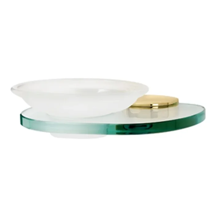 Soap Dish Euro Bath Polished Brass Concealed Wall Mount 4-9/16 x 6-11/16 Inch