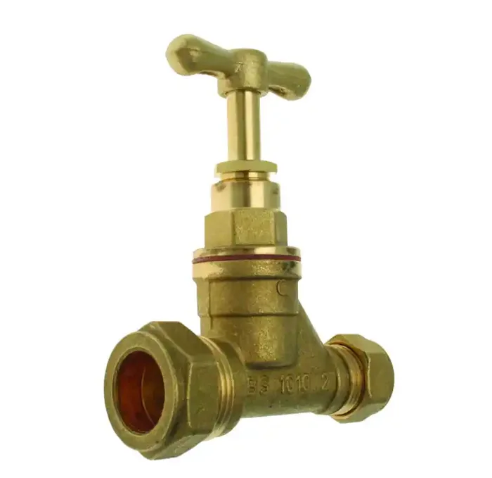 Stopcock MDPE Brass 25mm x 25mm WRAS