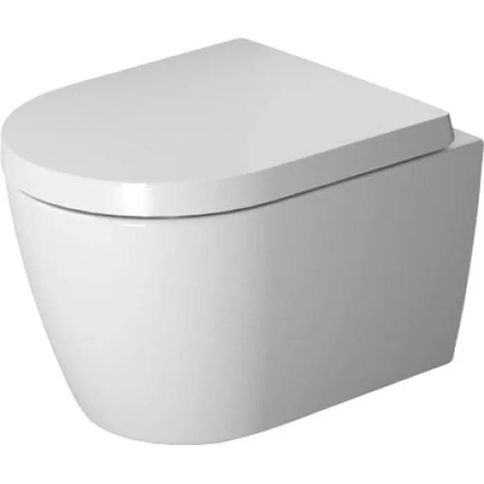Toilet ME by Starck 1 Piece HygieneGlaze Rimless White Elongated 13-3/4 Inch 1.28 Gallons per Flush