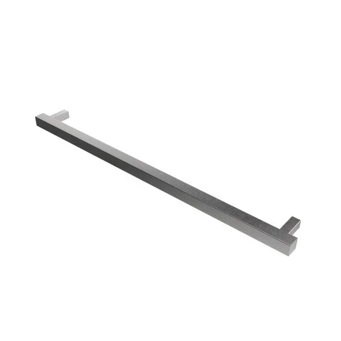 Towel Warmer Modello Square Single Bar Hardwire 69 BTU 40 Inch Brushed Stainless 304 Stainless Steel