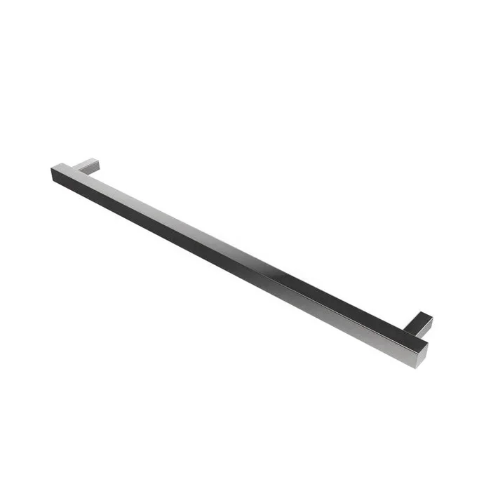 Towel Warmer Modello Square Single Bar Hardwire 69 BTU 40 Inch Polished Stainless 304 Stainless Steel