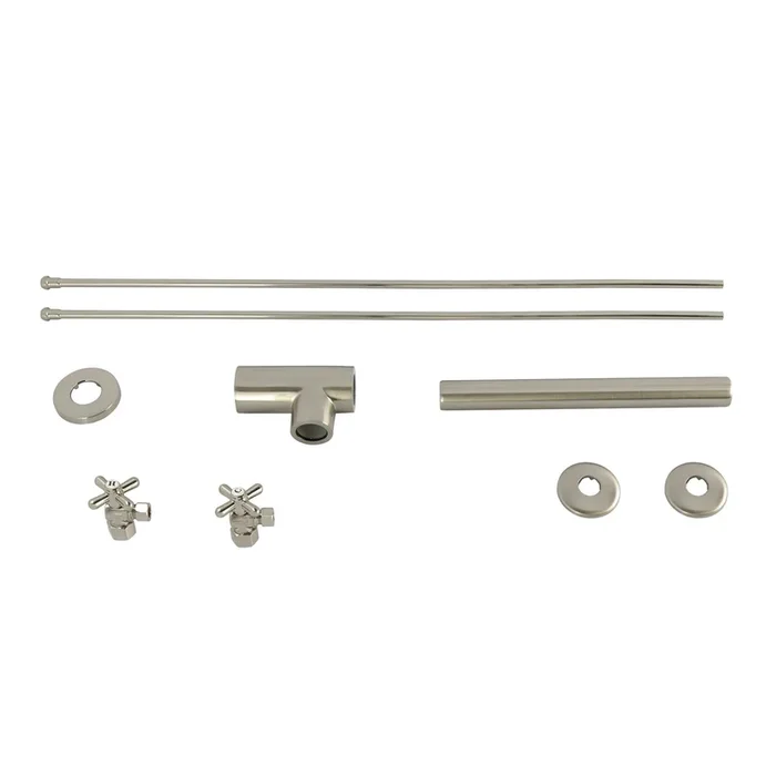 Trimscape KPK808P Modern Plumbing Sink Trim Kit with Bottle Trap, Brushed Nickel