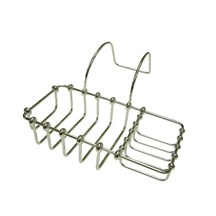 Vintage CC2161 8-3/8 Inch Clawfoot Tub Hanging Soap and Sponge Holder, Polished Chrome