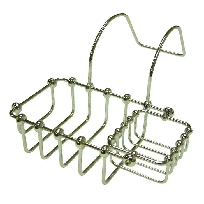 Vintage CC2171 7-Inch Clawfoot Tub Hanging Soap and Sponge Holder, Polished Chrome